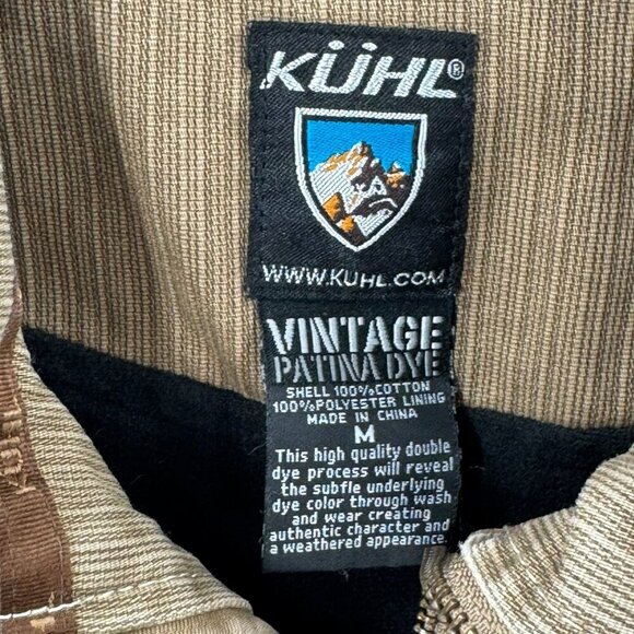 Kuhl Vintage Patina Dye Canvas Work Jacket Brown Mens Size M - Picture 5 of 9